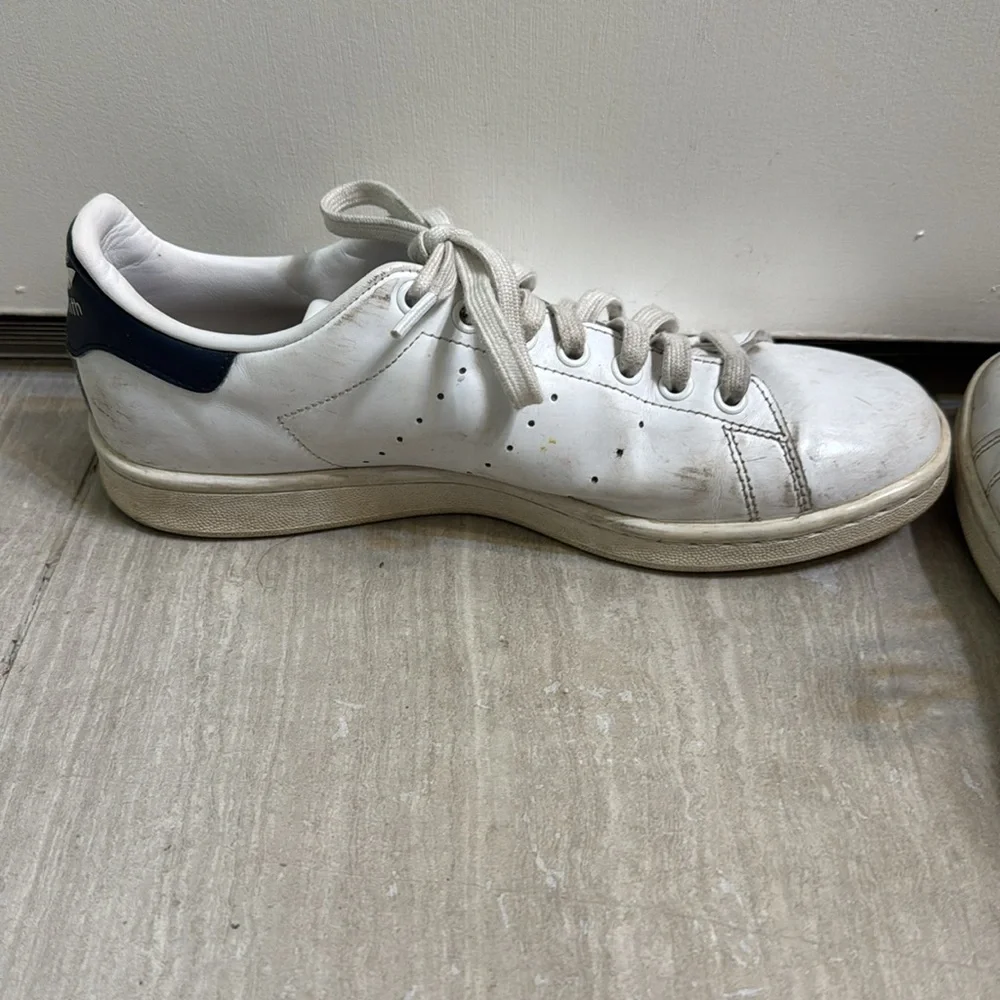 Adidas Stan Smiths blue women’s size 9 - Picture 3 of 7